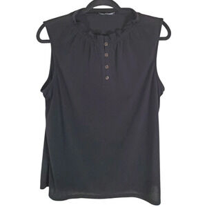 Adrianna Papell Black Sleeveless Top